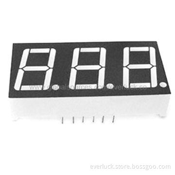 3-digit 7-segment LED Displays with Low Power Requirement
